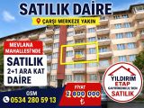 Sivas Merkez Mevlana mah 2+1 ara kat satılık daire